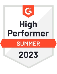 G2 high performer badge